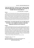 Khảo sát kiến thức, thái độ và thực hành sử dụng insulin ở bệnh nhân đái tháo đường > 60 tuổi điều trị tại Bệnh viện Lão khoa năm 2012