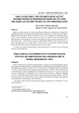 Định lượng đồng thời dexamethason acetat betamethason và prednisolon bằng sắc ký lỏng hiệu năng cao để kiểm tra một số chế phẩm đông dược