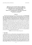 Hiệu quả xử lý nước thải sau biogas của hệ thống đất ngập nước kiến tạo ở thị xã Tân Uyên, Bình Dương