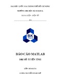 Báo cáo Matlab: Đại số tuyến tính