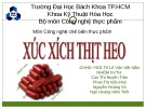 Bài giảng Công nghệ chế biến - Bài: Xúc xích heo