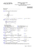 Đề KS thi THPT Quốc gia môn Toán năm 2018 lần 1 - THPT Đồng Đậu - Mã đề 128
