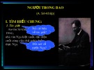 Bài giảng Ngữ văn - Bài: Người trong bao