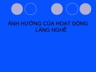 Bài giảng Quản lí nông nghiệp nông thôn - Bài: Ảnh hưởng của hoạt dộng làng nghề