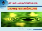 Bài giảng Cơ lượng tử - Chương 2: Nhiễu loạn