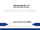 Bài giảng Cơ sở Hóa môi trường - Chương 2: Hoá học của khí quyển