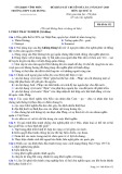 Đề khảo sát chuyên đề lần 2 năm 2018 môn Lịch sử lớp 11 - THPT Tam Dương - Mã đề 132