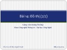 Bài giảng Cấu trúc dữ liệu và giải thuật: Bài 14b - Hoàng Thị Điệp (2014)