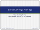 Bài giảng Cấu trúc dữ liệu và giải thuật: Bài 1a - Hoàng Thị Điệp (2014)