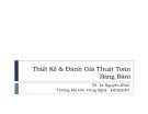 Bài giảng Thiết kế và đánh giá thuật toán: Bảng băm - TS. Lê Nguyên Khôi