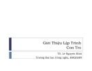 Bài giảng Giới thiệu lập trình: Con trỏ - TS. Lê Nguyên Khôi