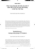 Thực trạng năng lực sức khỏe của một số nhóm dân cư tại Chí Linh, Hải Dương và Hà Nội, Việt Nam