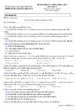 Đề thi khảo sát chất lượng lần 4 môn Vật lí lớp 11 năm 2018 - THPT Nguyễn Viết Xuân - Mã đề 203