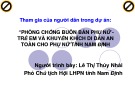 Tham gia của người dân trong dự án: Phòng chống buôn bán Phụ nữ - Trẻ em & khuyến khích di dân an toàn