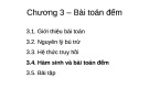 Bài giảng Chương 3: Bài toán đếm