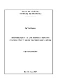 Luận văn Thạc sĩ Kinh tế: Hoàn thiện quản trị kinh doanh Bất động sản của Tổng công ty Đầu tư phát triển nhà và đô thị