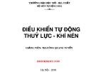 Bài giảng Điều khiển tự động thuỷ lực và khí nén - Chương 4: Ứng dụng truyền động thủy lực