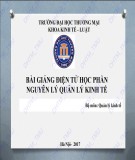 Bài giảng điện tử học phần Nguyên lý quản lý kinh tế: Chương 1 - ĐH Thương Mại