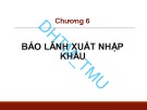 Bài giảng Thanh toán quốc tế và tài trợ xuất nhập khẩu: Chương 6 - ĐH Thương mại