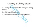 Đề cương bài giảng học phần Thị trường chứng khoán: Chương 2 – ĐH Thương mại