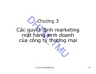 Bài giảng Marketing thương mại: Chương 3 - ĐH Thương mại