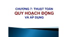 Bài giảng Tin học cơ sở 2: Chương 7 - ThS. Nguyễn Mạnh Sơn