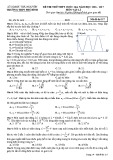 Đề thi thử THPT Quốc gia môn Vật lí năm 2017 - THPT Phú Bình - Mã đề 217