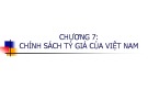 Bài giảng Tài chính quốc tế: Chương 7 - TS. Nguyễn Trọng Tài