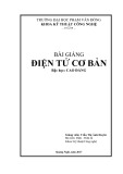 Bài giảng Điện tử cơ bản - ĐH Phạm Văn Đồng