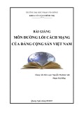 Bài giảng Đường lối cách mạng của Đảng cộng sản Việt Nam - ĐH Phạm Văn Đồng (2017)