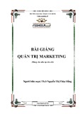 Bài giảng Quản trị marketing - ĐH Phạm Văn Đồng