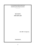 Bài giảng Bóng rổ - ĐH Phạm Văn Đồng