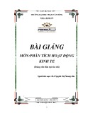 Bài giảng Phân tích hoạt động kinh tế - ĐH Phạm Văn Đồng