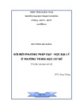Bài giảng Đổi mới phương pháp dạy học Địa lý ở trường trung học cơ sở - ĐH Phạm Văn Đồng