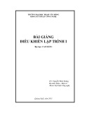 Bài giảng Điều khiển lập trình 1 - ĐH Phạm Văn Đồng