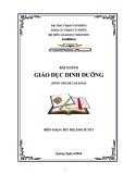 Bài giảng Giáo dục dinh dưỡng - ĐH Phạm Văn Đồng