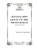 Bài giảng Lịch sử các học thuyết kinh tế - ĐH Phạm Văn Đồng (2015)