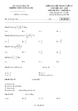 Đề kiểm tra tập trung tuần 27 môn Đại số lớp 11 năm 2017-2018 - THPT Ngô Gia Tự - Mã đề 005
