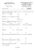 Đề kiểm tra tập trung tuần 26 môn Giải tích lớp 12 năm 2017-2018 - THPT Ngô Gia Tự - Mã đề 010