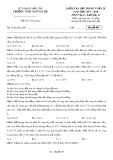 Đề kiểm tra tập trung tuần 28 môn Vật lí lớp 11 năm 2017-2018 - THPT Ngô Gia Tự - Mã đề 007