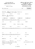Đề kiểm tra tập trung tuần 26 môn Giải tích lớp 12 năm 2017-2018 - THPT Ngô Gia Tự - Mã đề 021