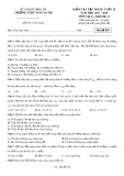 Đề kiểm tra tập trung tuần 28 môn Vật lí lớp 11 năm 2017-2018 - THPT Ngô Gia Tự - Mã đề 018