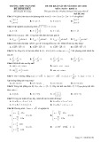 Đề thi khảo sát chất lượng đầu năm lớp 11 năm học 2017-2018 môn Toán trường THPT Trần Phú