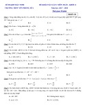 Đề thi khảo sát chất lượng đầu năm lớp 11 năm học 2017-2018 môn Toán trường THPT Yên Phong 1