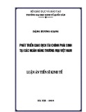 Luận án Tiến sĩ Kinh tế: Phát triển giao dịch tài chính phái sinh tại các ngân hàng thương mại Việt Nam