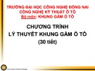 Bài giảng Khung gầm ô tô: Chương mở đầu - Lý thuyết khung gầm ô tô