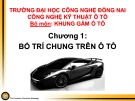 Bài giảng Khung gầm ô tô: Chương 1 - Bố trí chung trên ô tô