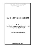 Sáng kiến kinh nghiệm: Một số biện pháp gây hứng thú cho trẻ 3-4 tuổi tham gia hoạt động âm nhạc