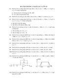 Bài tập mạch lọc và ổn áp