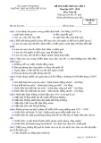 Đề thi thử THPT Quốc gia môn Lịch sử lớp 12 năm 2017-2018 lần 5 - THPT Nguyễn Viết Xuân - Mã đề 303